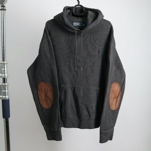 Polo Ralph Lauren Grey Hoody Sweatshirt Size Large